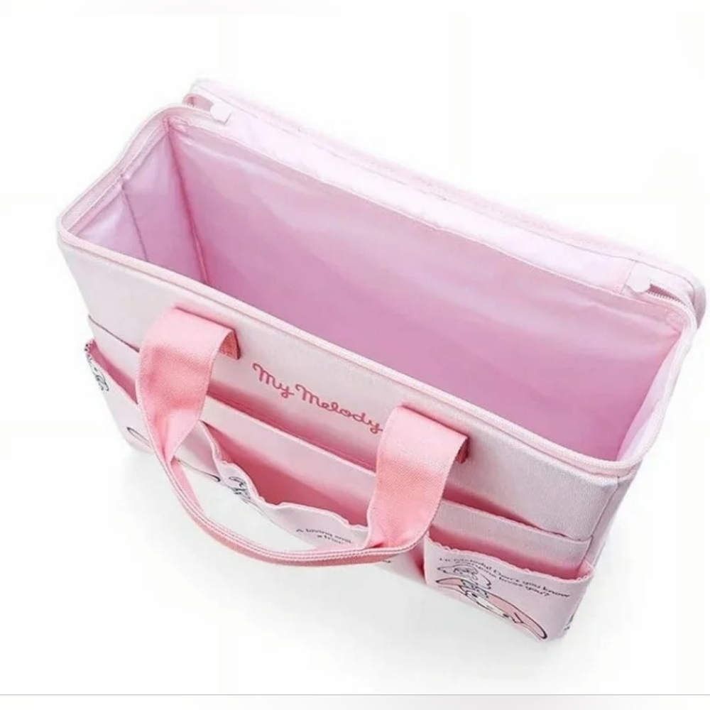 My Melody Pink Zip Around Tote Bag 13 Inch NWOT - Picture 11 of 11